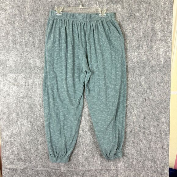 Garnet Hill Oasis Jogger Sweatpants Gathered Knit Leisure Pajama Pants Pockets M - Picture 4 of 12